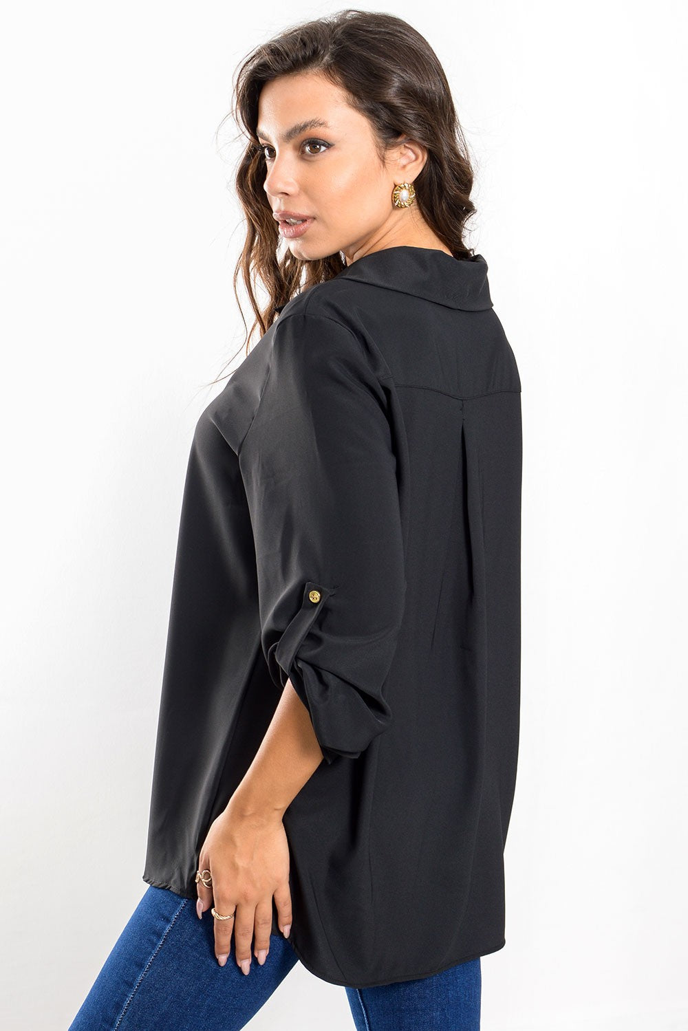 Tunic με γιακά oversized