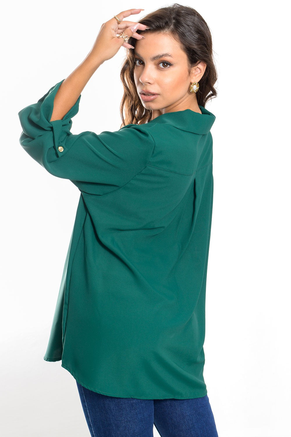 Tunic με γιακά oversized