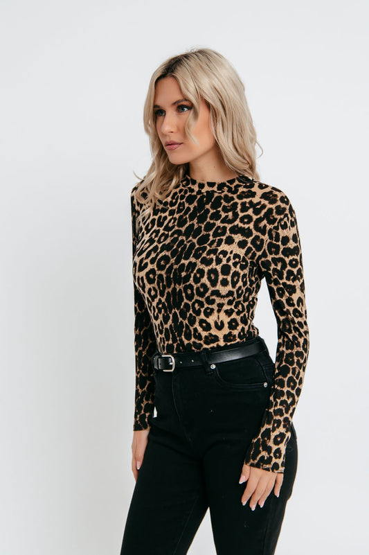 Bodysuit animal printed