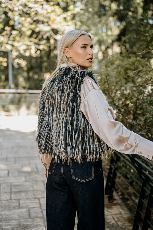 Γιλέκο faux fur