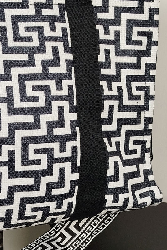 Τσάντα tote geometric printed